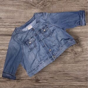 Torrid Blue Cropped Jean Jacket